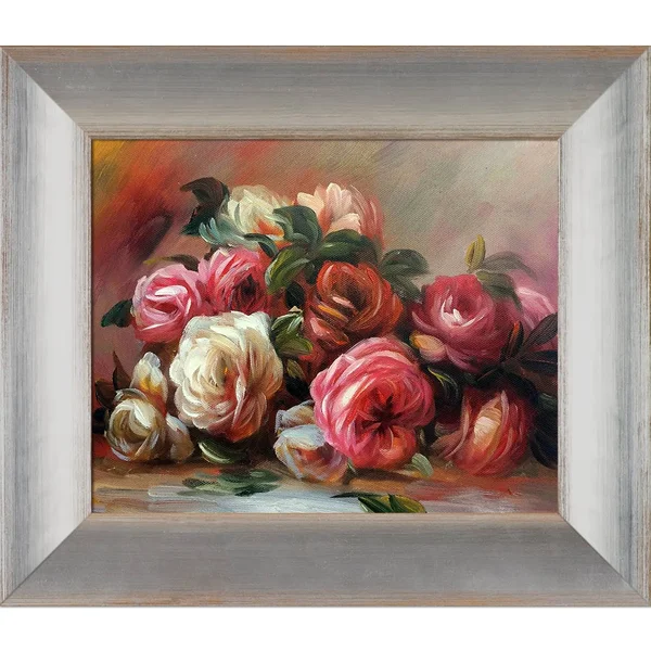 Pierre-Auguste Renoir &Discarded Roses& Hand Painted Oil Reproduction