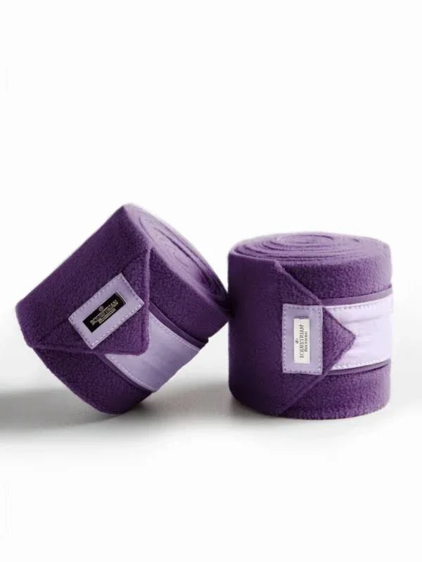 Equestrian Stockholm Fleece Bandages Lavender