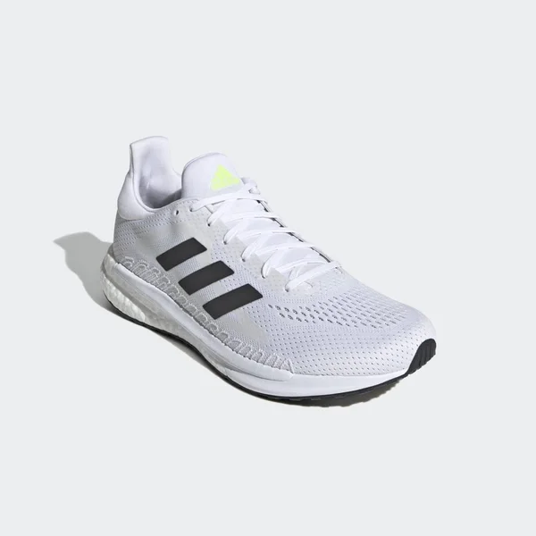 Adidas SolarGlide 3 Shoes - Men's - Cloud White - Signal Green - 11