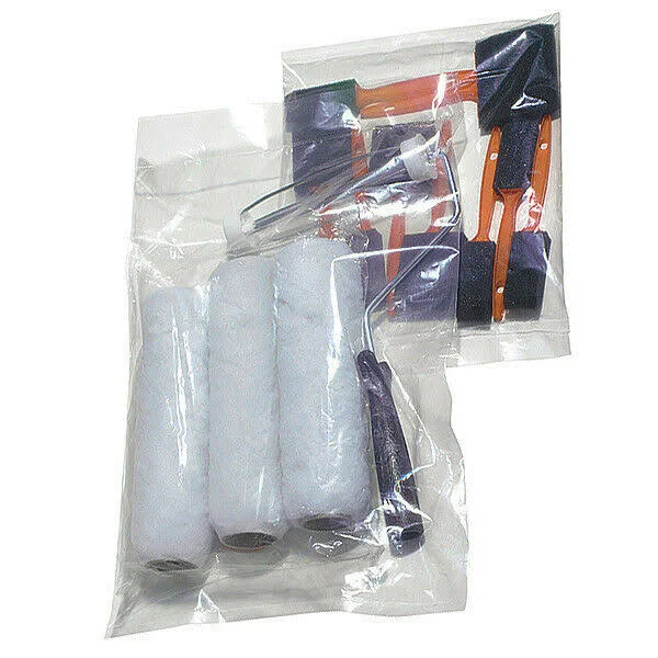 8x22 x 2x22 LDPE Lay Flat Poly Bag, 0.9 mil, Pk10000, 5DRD6