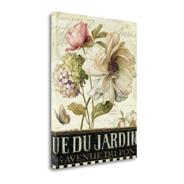Tangletown Fine Art 'Marche De Fleurs II' by Lisa Audit Graphic Art on Wrapped Canvas