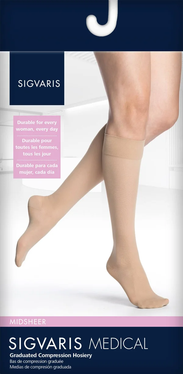 Sigvaris Medium Sheer Knee High
