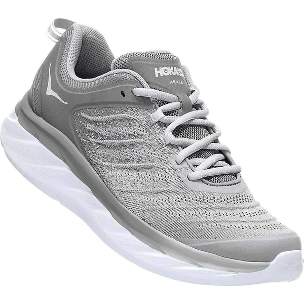 Hoka One One Men's Akasa Shoe - 10.5 - Frost Grey, Silver Sconce