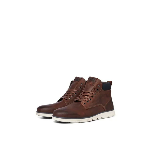 Jack & Jones Fwtubar Leather STS - Brown - Casual Boots