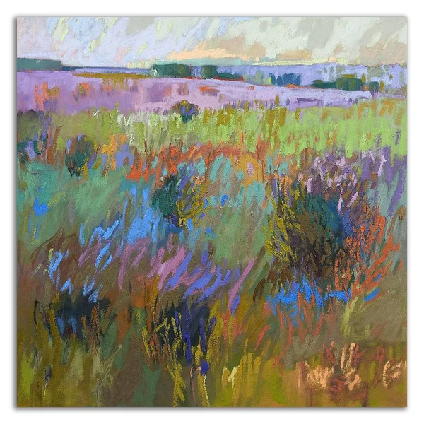 18x22 x 18x22 Beyond and Further by Jane Schmidt Print on Canvas