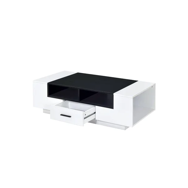Acme Armour Coffee Table White Black