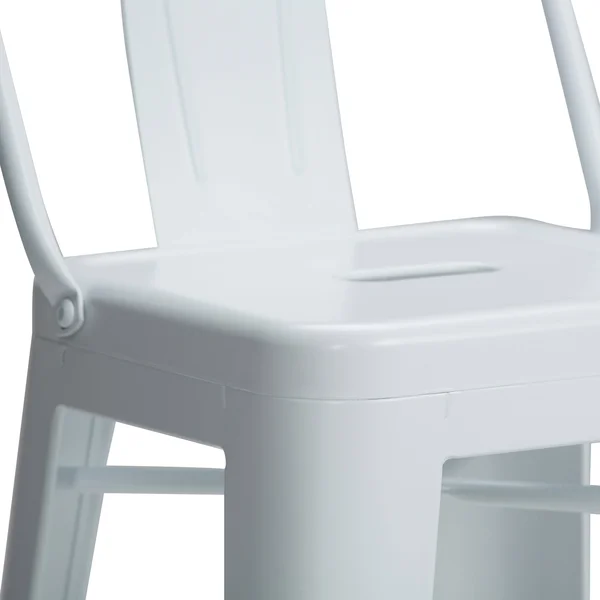 Wyndenhall Josephine 30 inch Metal Bar Height Stool (Set of 2) (White)