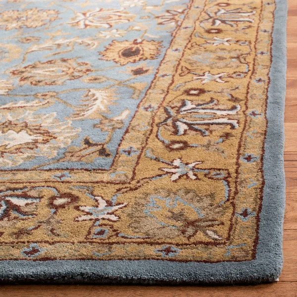Safavieh Heritage Blue & Gold Area Rug; 5& x 8&