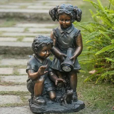 August Grove Fellman Boy and Girl Statue