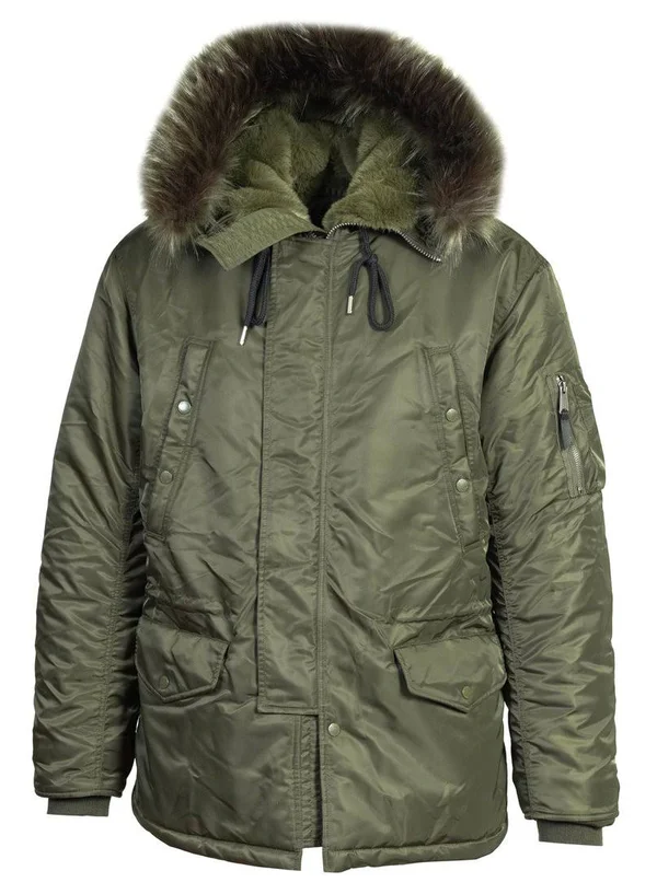 Schott NYC 9838 Men's N3B Parka - Olive Size 5XL
