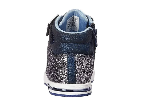 Skechers Girls& Shoutouts Sparkle on Top Sneaker, Navy