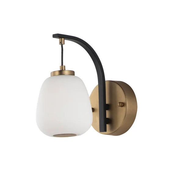 ET2 E25060-92BKGLD Soji Wall Sconce 1-Light LED 5 Watts, Black/Gold