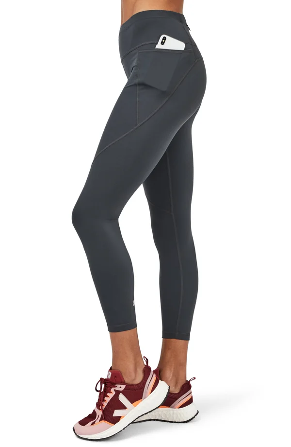 Sweaty Betty Power 7/8 Workout Leggings, Grey, Women's XXLarge