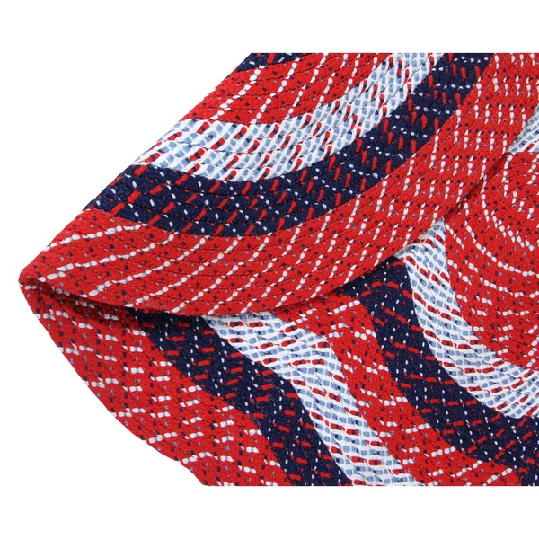 Better Trends Country Braid Reversible Area Rug - Chambray Stripe 24x22 x 68x22 x 68x22 L-Shape