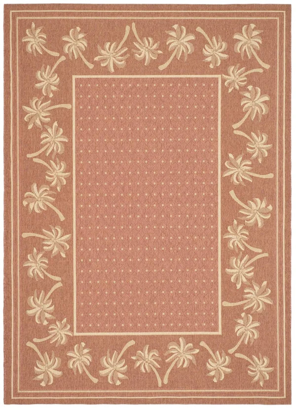 Safavieh 8& x 11& Courtyard CY5148A Rust, Sand Rug
