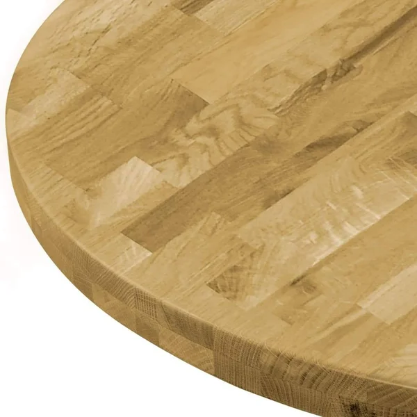 vidaXL Table Top Solid Oak Wood Round 1.7x22 19.7x22
