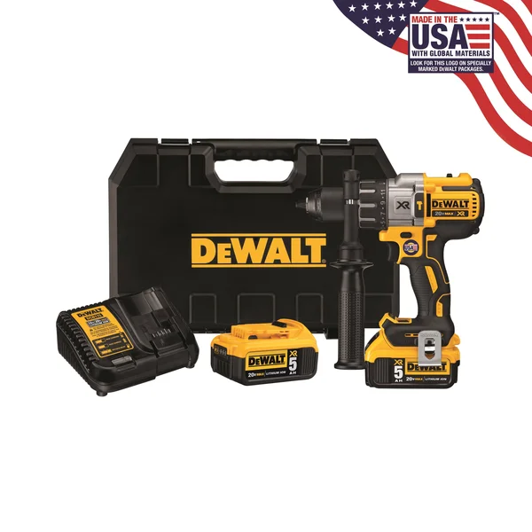 DeWalt 20V Max XR Hammer Drill Kit - Brushless, 3-Speed (dcd996p2)