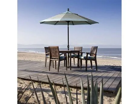 California Umbrella 9 ft. Matted White Aluminum Push Button Tilt Crank Lift Market Patio Umbrella in Gateway Blush Sunbrella