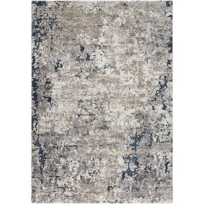 Cesar Abstract Blue/Gray/Ivory Area Rug Zipcode Design Rug Size: Rectangle 4&3x22 x 5&7x22