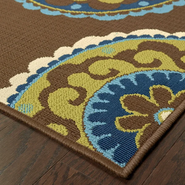 Oriental Weavers Caspian 859D6 Brown Area Rug 3&7x22 x 5&6x22