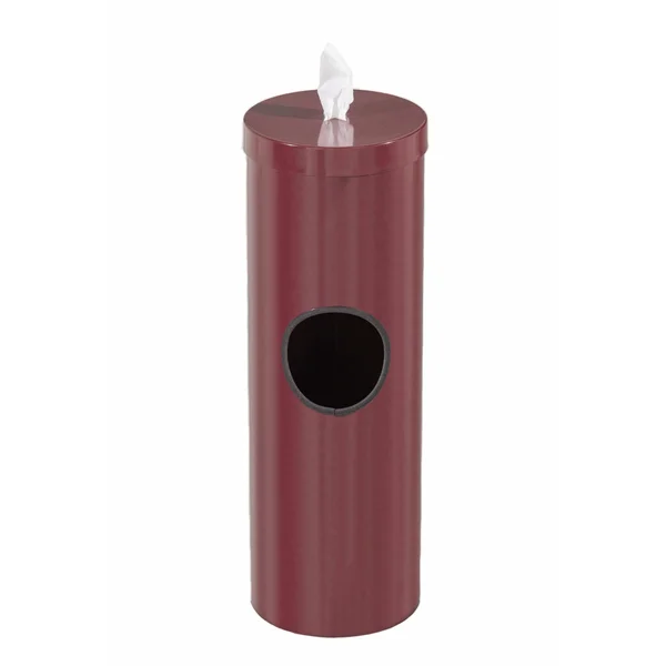 Glaro Steel Disinfecting Wipe Dispenser with 2 Gallon Waste Receptacle - F1028-BL-AW1 - Blue