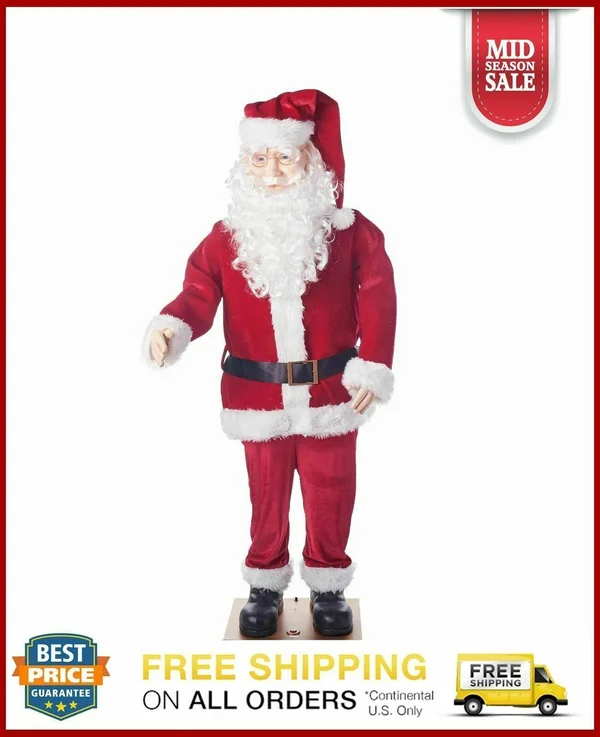 Holiday Time Dancing Santa Outdoor Christmas dcor 5.8 ft