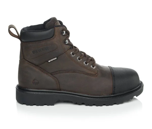 Men's Wolverine Rig Steel Toe Work Boots in Dark Brown Size 8 Medium