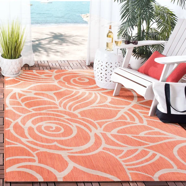 Safavieh Courtyard CY5141A 6&7x22 x 9&6x22 Rust - Sand Area Rug