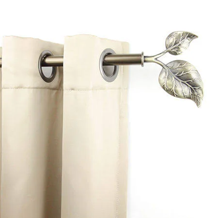 Rod Desyne Antique Brass Ivy Curtain Rod 48-in. - 84-In.