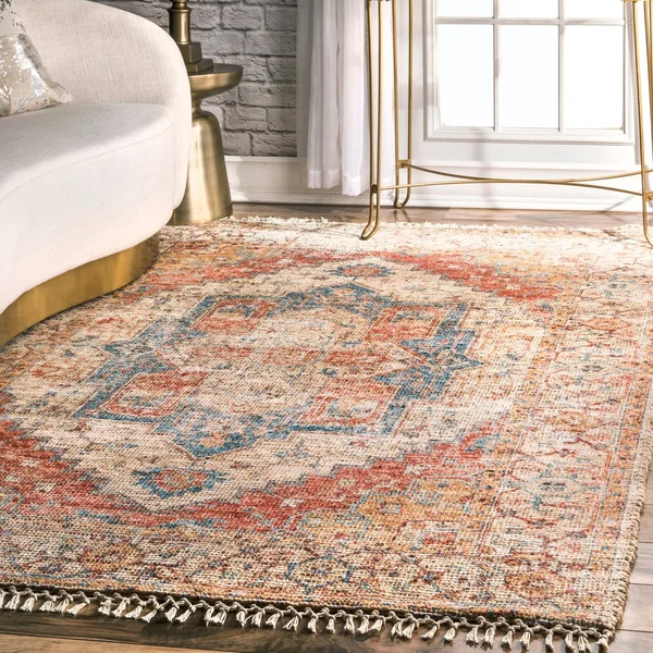 nuLOOM Mya Flatweave Multi 9 ft. 6 in. x 13 ft. 6 in. Area Rug