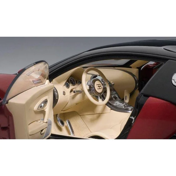 AUTOart 70909 1/18 Bugatti Eb 16.4 Veyron Production Car Chassis #001 Black/Red