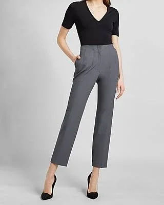 High Waisted Supersoft Twill Pull-On Ankle Pant Blue Women's Xxs