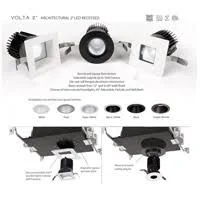 WAC Volta Square Adjustable Trim - R2SAT-F927-BK