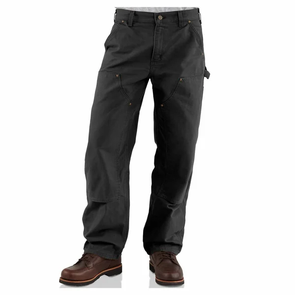 Men's Washed-Duck Double Front Work Dungaree - Carhartt Brown - 38X36