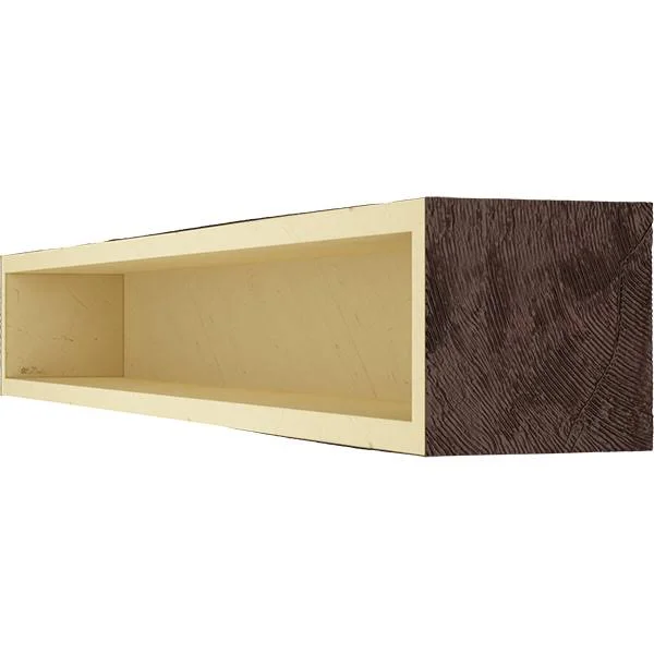 Ekena Millwork MANUKP04X06X60ZY 4x22H x 6x22D x 60x22W Knotty Pine Faux Wood Fireplace Mantel, Premium Cherry