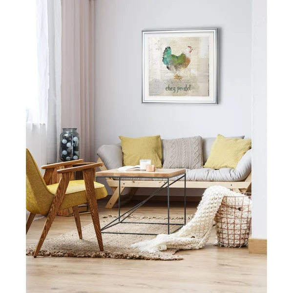 I Love NY Map -Framed Giclee Print - 32 x 32