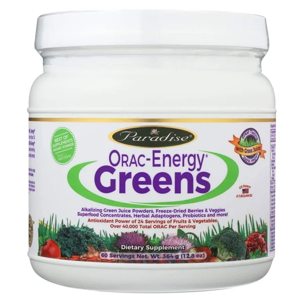Paradise Herbs ORAC-Energy Greens Powder - 12.8 oz jar