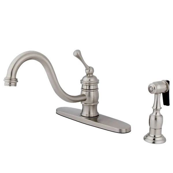 Kingston Brass KB3579BLBS 8x22 Kitchen Faucet - Brushed Nickel/Polished Brass