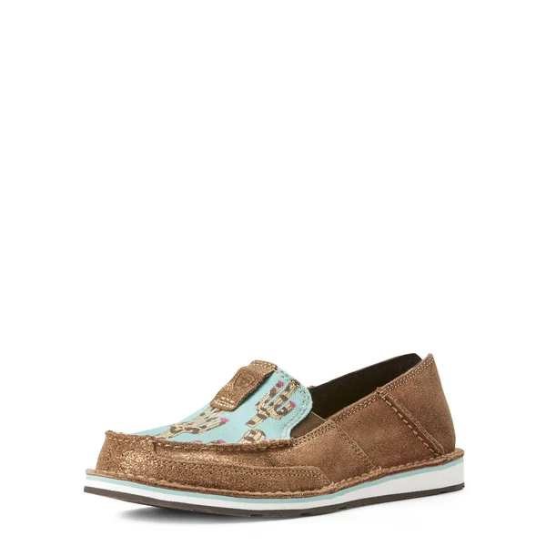 Ariat Metallic Bronze/Leopard Cactus Cruiser