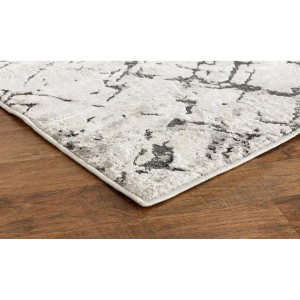 MDA Home Tuana Gray/Cream Transitional Polypropylene Area Rug - 7'11'' x 10'10''