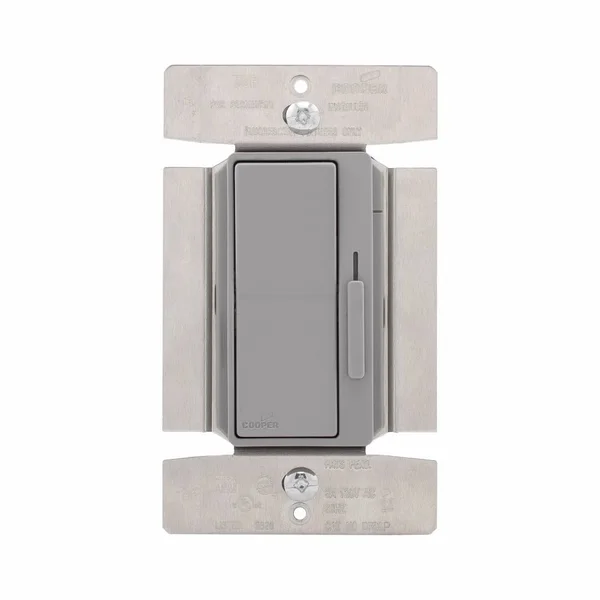 Cooper WIRING Devices DF8AP-GY Dim Slide SP/3Way LT 8A Mark10 Pset GY