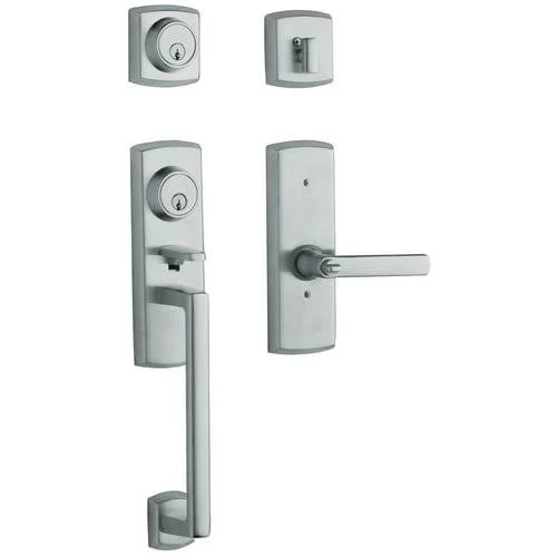 Baldwin 85385.264.2LFD Soho Left Hand Dummy Handleset with Soho Lever, Satin Chrome
