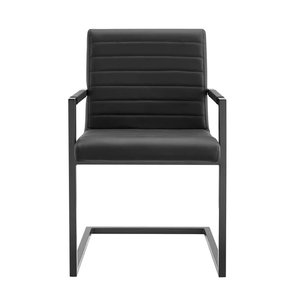 Savoy Vegan Leather Dining Chairs Set of 2 Gray Modway