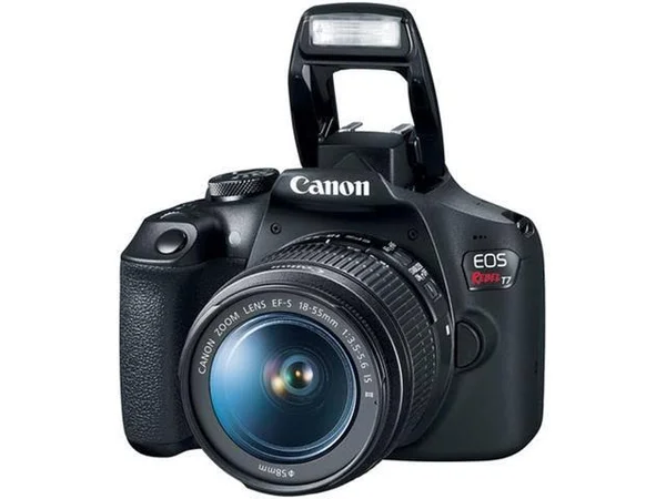 Canon T7 Eos Rebel DSLR Camera with EF-S 18-55mm f/3.5-5.6 Is II Lens Bundle with Deco Gear Camera Bag Case Plus Double Battery