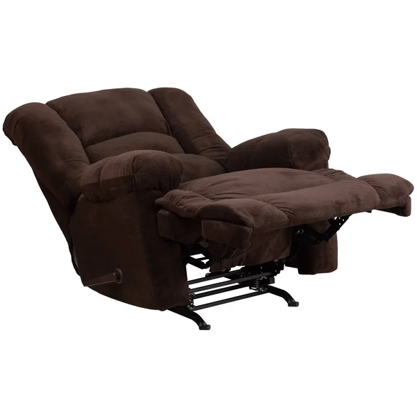Flash Furniture WM-9830-800-GG Dynasty Contemporary Microfiber Rocker Recliner, Chocolate