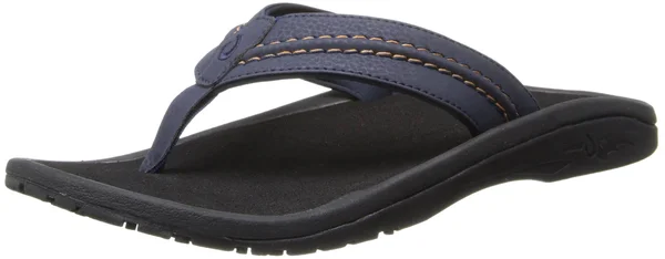 Olukai Men's Hokua, 7, Trench Blue/Black
