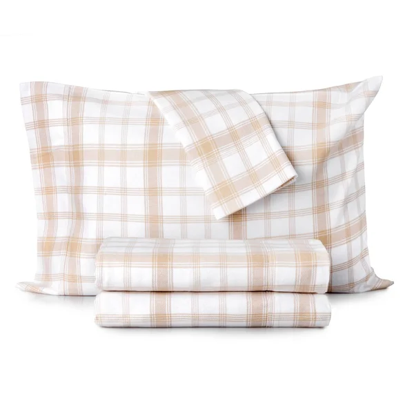 Twin Durham Plaid Flannel Sheet Set Khaki - Martha Stewart
