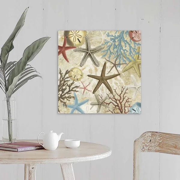 Coral Menagerie II - Large Solid-Faced Canvas Wall Art Print, Great Big Canvas