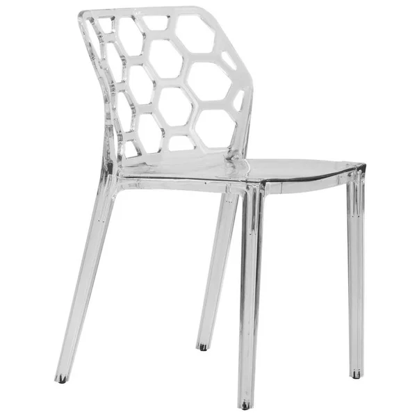 Design Edge Denman Clear Dining Chair