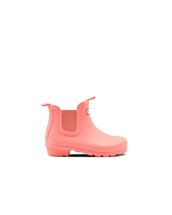 Hunter Original Big Kids Chelsea Boots - Pink - Ankle Boots